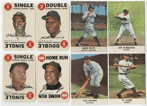 1961 Golden Press "Baseball Stars" and 1968 Topps Game High Grade Complete Sets Pair (2 Different)